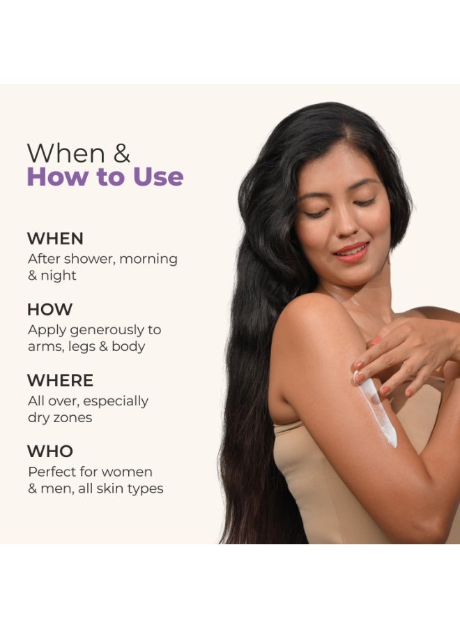 ذا لوف كو. لوشن الجسم توايلايت لوف - 250 مل - كريم مرطب للبشرة الجافة - لوشن للجسم للنساء والرجال - لوشن للجسم للبشرة الجافة بزيت الجوجوبا وزبدة الشيا وفيتامين هـ - Image 3